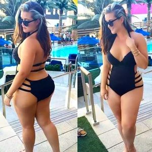 Women’s String Bandage Detail Monokini bathing suit